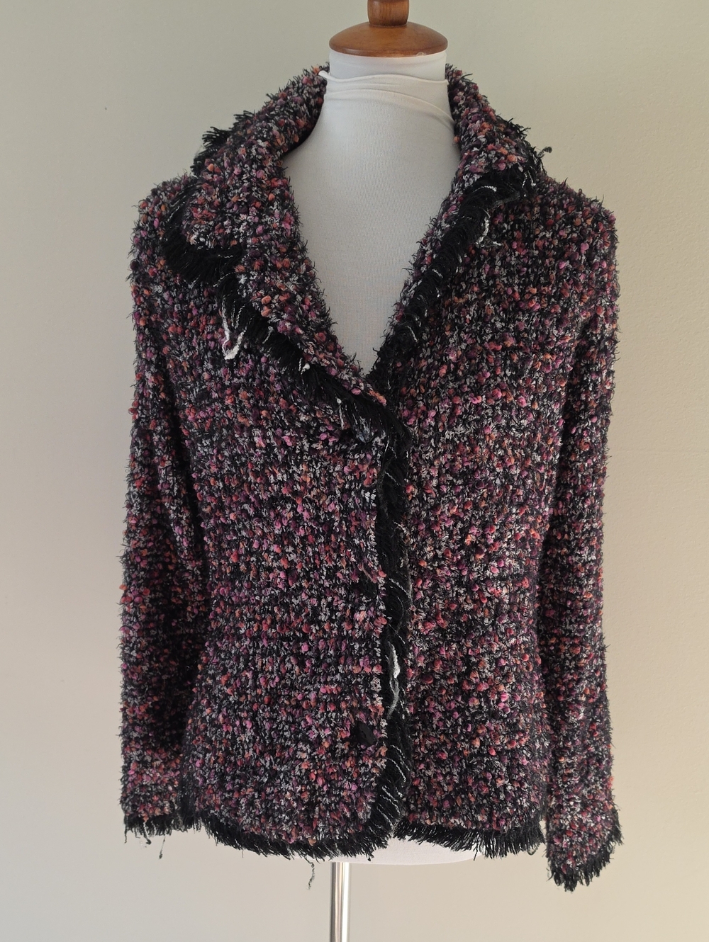 Carole Little Multicolor Tweed Blazers Jacket